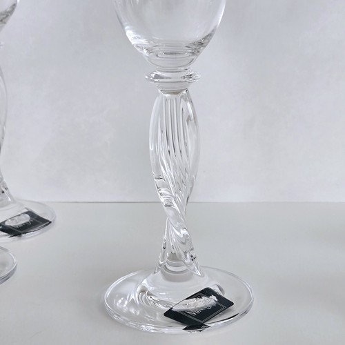 Mikasa Alessandra Austrian Lead Crystal Champagne Flutes Twisted Stem Set of 6 - Picture 9 of 14
