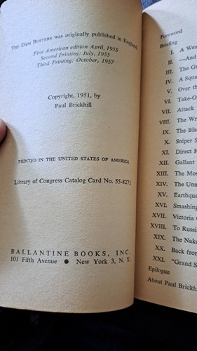 The Dam Busters By Paul Brickhill -1955 Ballantine Book (rare paperback edition) - Picture 2 of 5