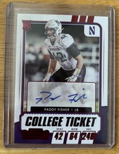 2021 Panini Contenders Draft Picks - College Ticket Autographs Paddy Fisher #178