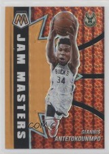 2020 Mosaic Jam Masters Fluorescent Orange Prizm 6/25 Giannis Antetokounmpo 3d3