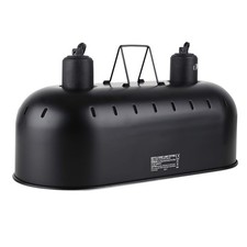 DXOPHIEX 15inch Dual Reptile Light Fixture, Max 150W Dual Reptile Heat Lamp w...