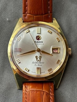 Rado Golden Horse De Luxe 57 Jewels Automatic Watch 11803 Rare