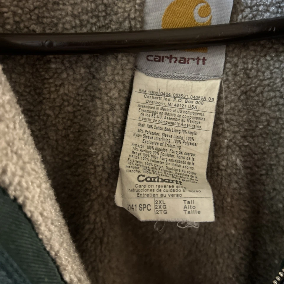 Carhartt Vintage J141 verde aislado 2xl alto. Se adapta como 2XL Foto 4 de 4