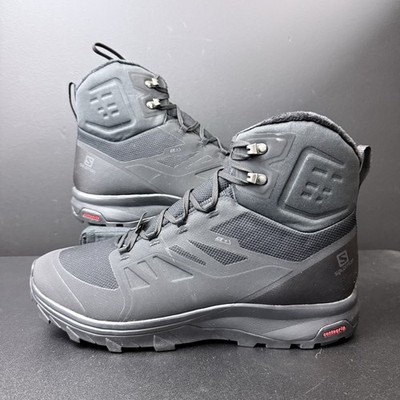 Salomon OUTblast TS CSWP Mens Size 13 Snow Boots Black 409223 Insulated 200 Gram