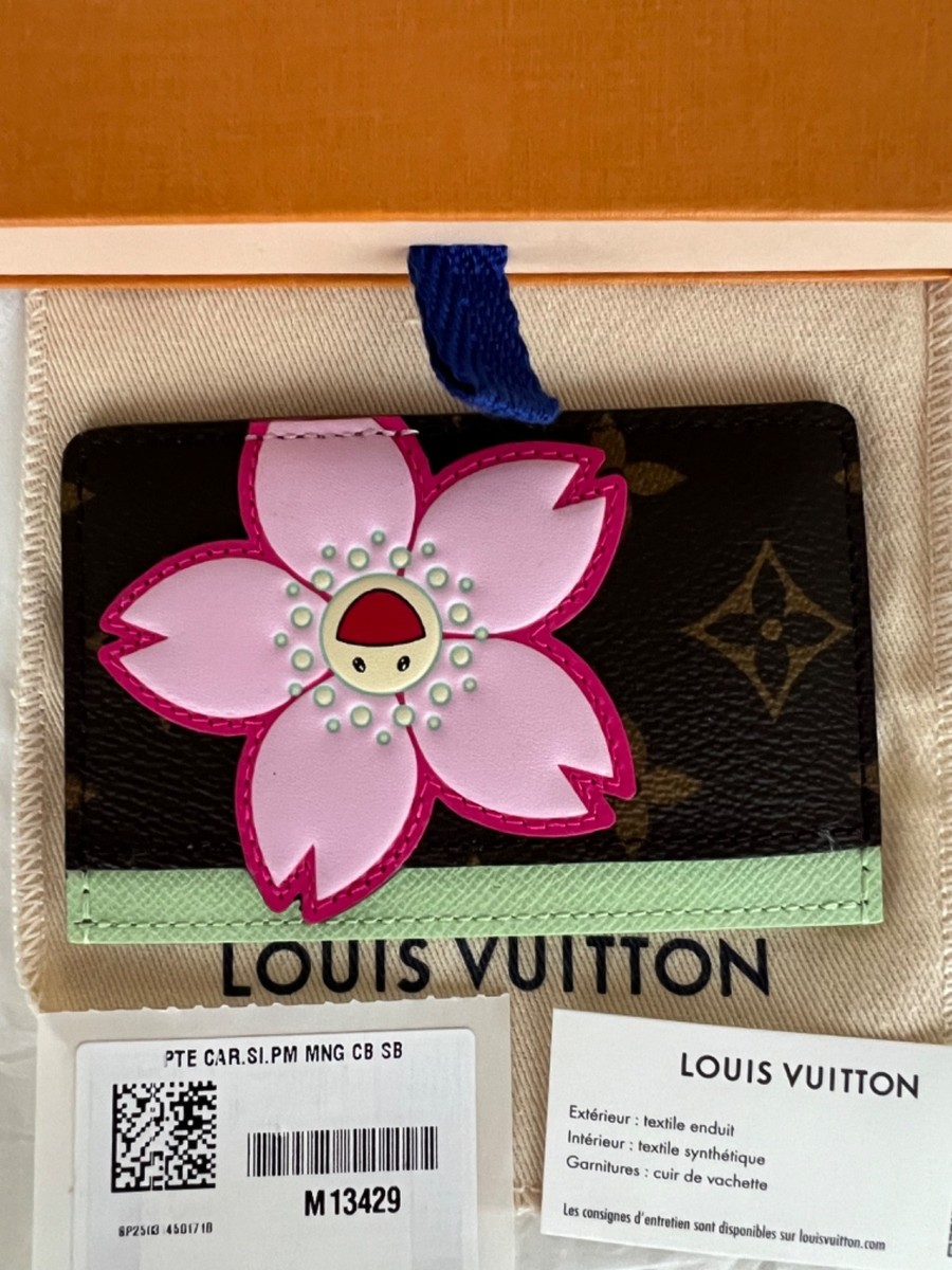 Louis Vuitton x Murakami LV x TM Cherry Blossom Card Holder M13429