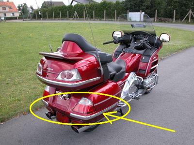 GL1800 GL 1800 Goldwing Gold Wing   Zierleisten für Koffer    NEU