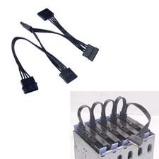 4 Pin IDE to 4 Serial SATA Hard Drive Power Adapter Cable Wire