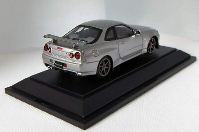 Rare EBBRO 1/43 Nissan Skyline GT-R R34 V-specⅡ Silver Orange Box