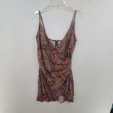Urban Outfitters Women's Sleeveless Mini Slip Dress Multi Color Size S Paisley