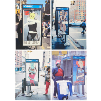 Kaws NGV Phone Shelters Postcard Set of 4