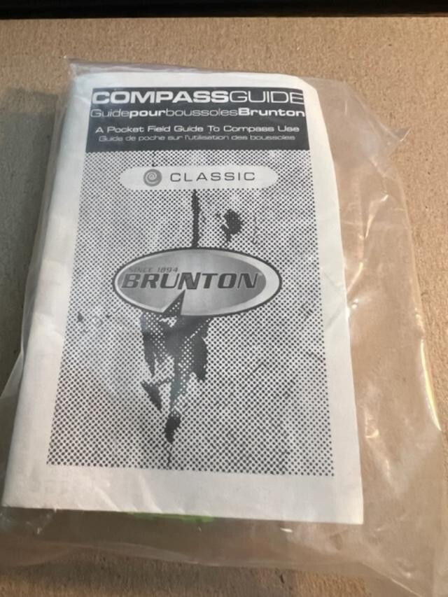 BRUNTON Compass New In Pack Green Baseplate Map With NRA Logo