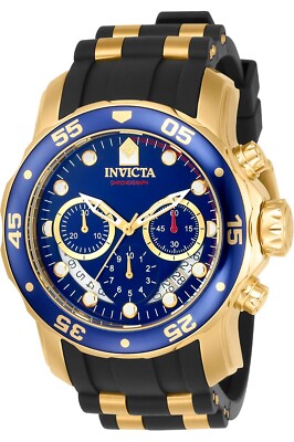 INVICTA Pro Diver Herrenuhr Chronograph XL-48mm Silikonarmband  4983