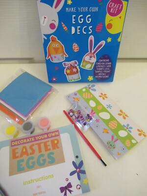 Osterei Deko Set, Eierdeko selber machen, Hase, Huhn