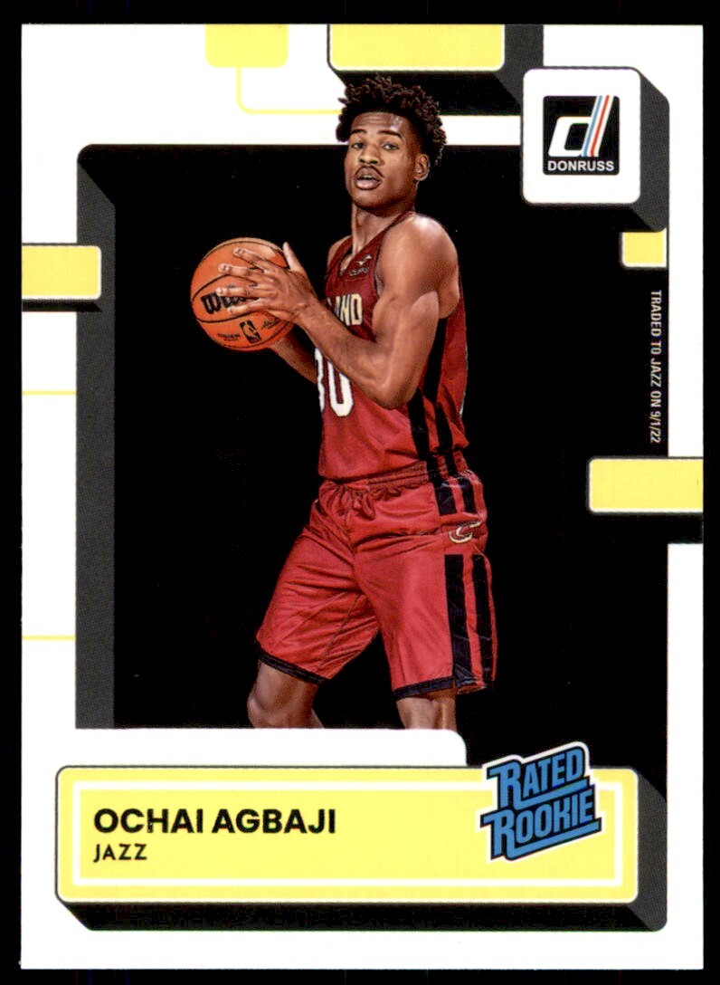2022-23 Panini Donruss Rated Rookie Ochai Agbaji Utah Jazz #214