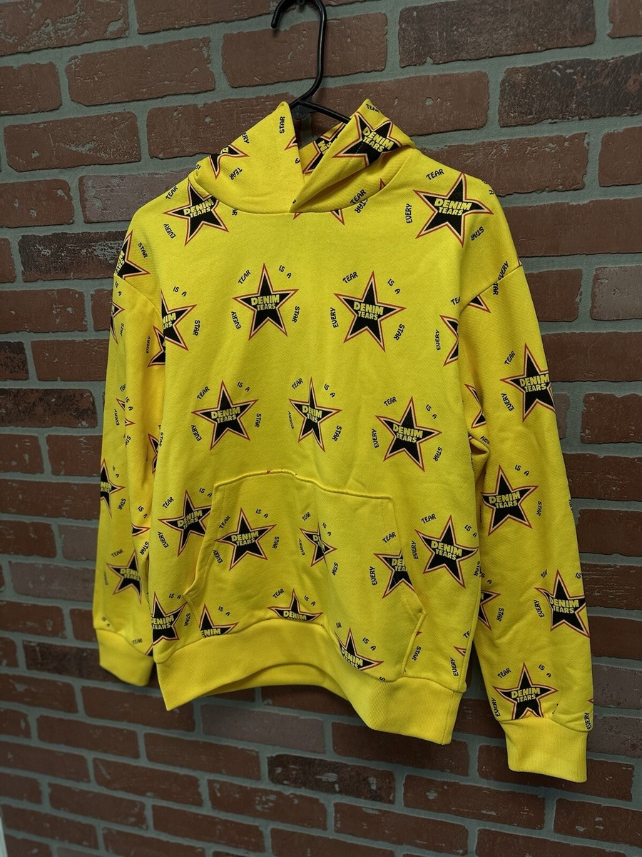Size Small - Denim Tears “Every Tear Is A Star” Hoodie Yellow