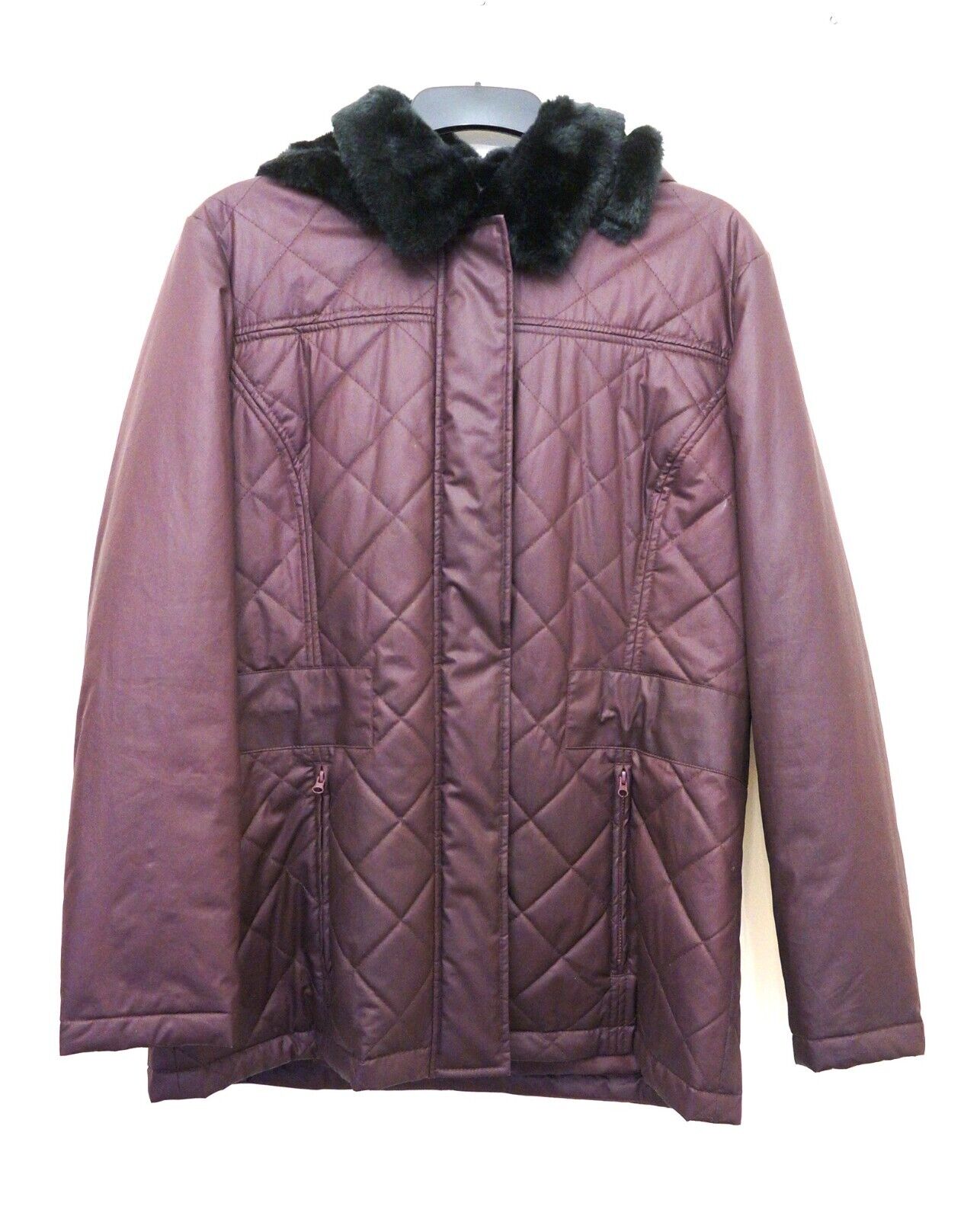 Four Seasons London Maroon Quilted Wax Type Jacke… - image 1