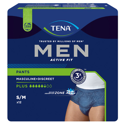 TENA Men Active Fit Pants Plus Gr. S/M oder L/XL Inkontinenzpants 10 St./40 St.
