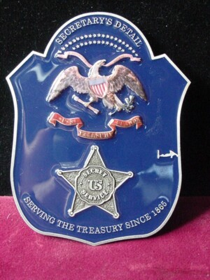 US Secret Service Challenge Coin-Secretary's Detail-Know your Money coin
