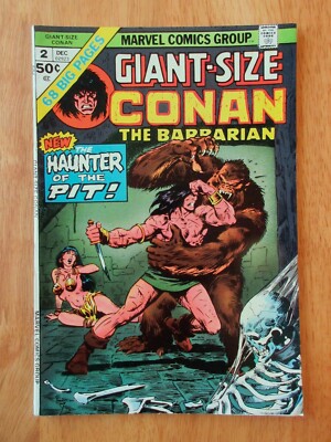Giant-Size CONAN THE BARBARIAN #2 (1974) *Super Bright, Colorful, Glossy!* (VF-)