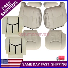 Fits 2003 2004 2005 2006 Cadillac Escalade Driver Passenger Seat Cover Tan 152