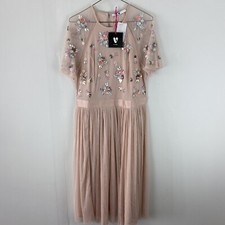 V by very Embellished Tuille Bridesmaid Prom Dress Blush Pink UK14 (PMDH3) 36x44