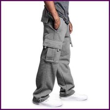 G-Style USA Men's Jogger Heavy Weight Fleece Cargo Pocket Sweat Pants