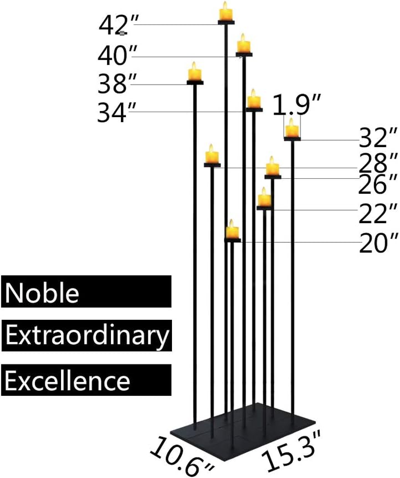 Tall Floor Candle Holders DIY 9 Candelabra 42 Inch Centerpiece for Wedding Decor eBay