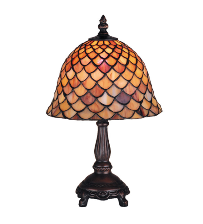 Meyda Tiffany 67378 Stained Glass / Tiffany Accent Table Lamp - MultiColor