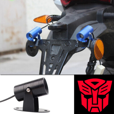 1x Red Transformers Autobot Logo Motorcycle LED Laser Shadow Ghost Tail Light