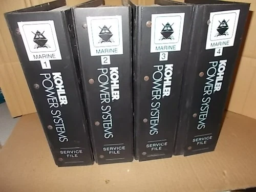 Kohler Power Systems Marine Generator Sets Service File,Operation Parts Manuals