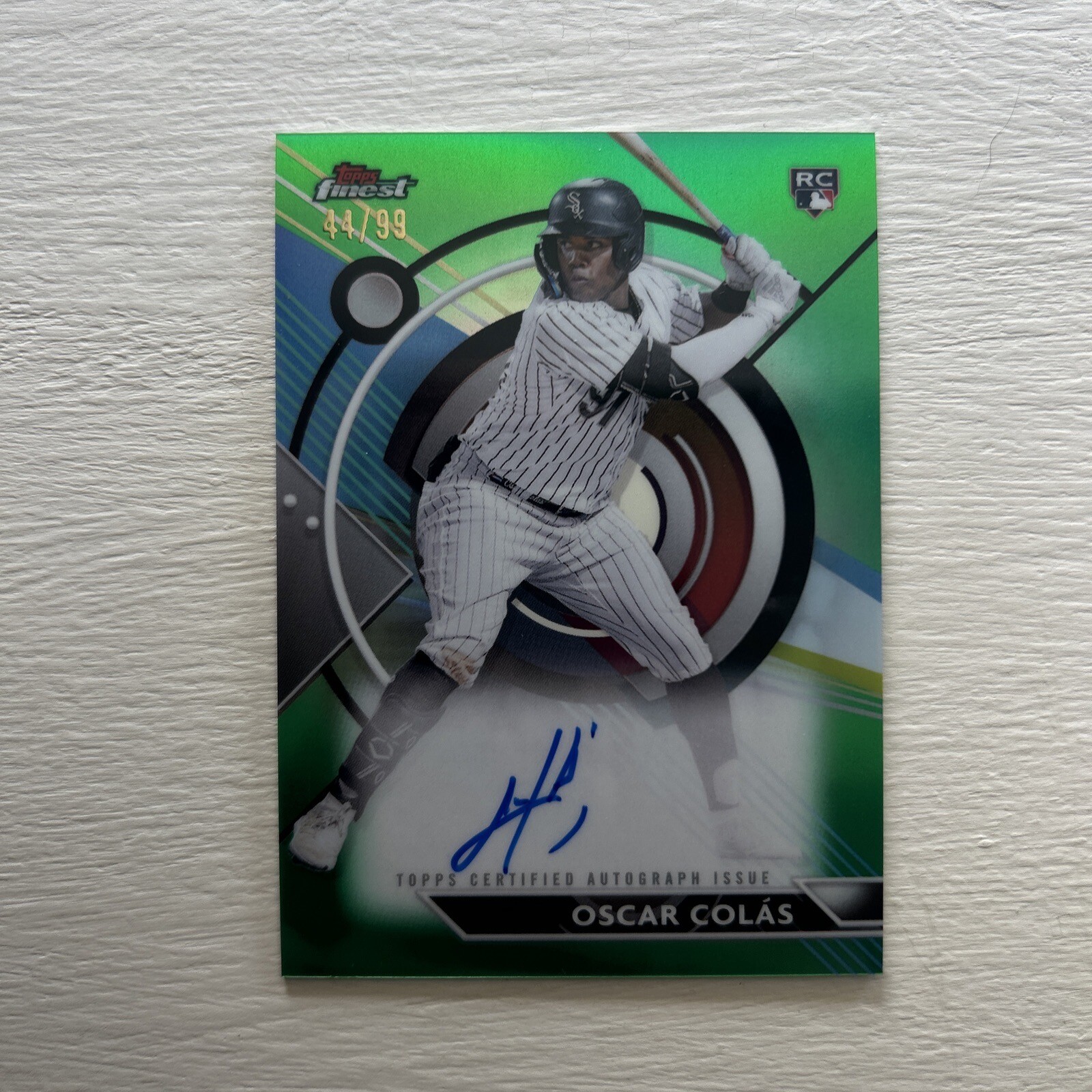 Oscar Colas 2023 Topps Finest Auto Rookie Green Refractor /99 #FA-OCO