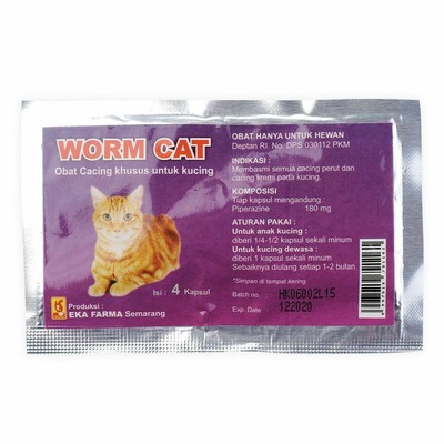 Worm Cat Dewormer Allworms Round And Tap Worm Free For Cat Pet