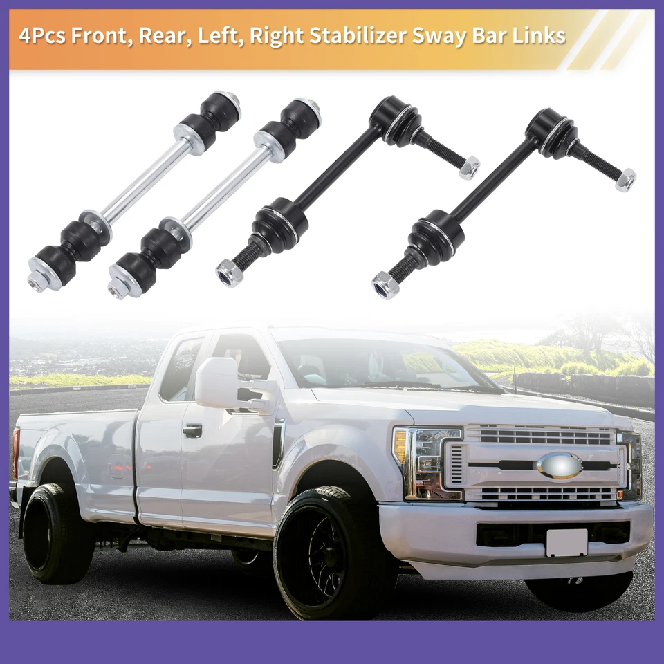 Front Rear Stabilizer Sway Bar Link FOUR Custom for Mercury Grand Marquis 95-97 - Image 2 of 4