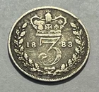 1883 Victoria Threepence — photo from another recent sale