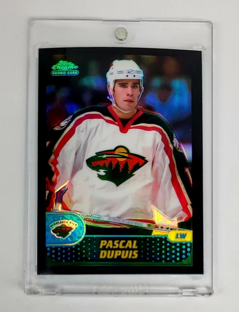 RARE BLACK BORDER RC REFRACTOR 2001-02 Topps Chrome Pascal Dupuis #159 MN WILD