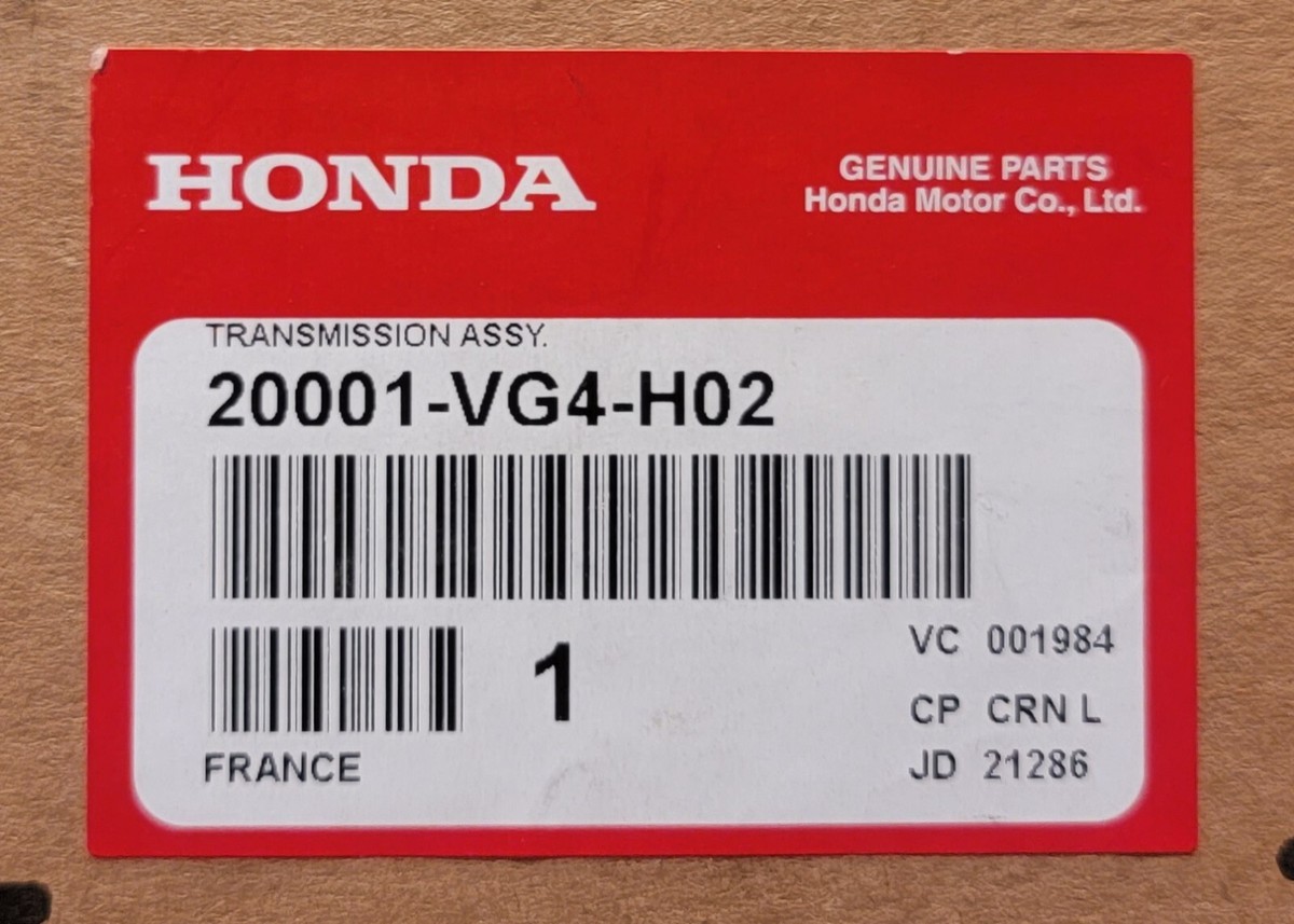 HONDA Transmission HRR216 HRT216 HRZ216 HRB216 20001-VG4-H02