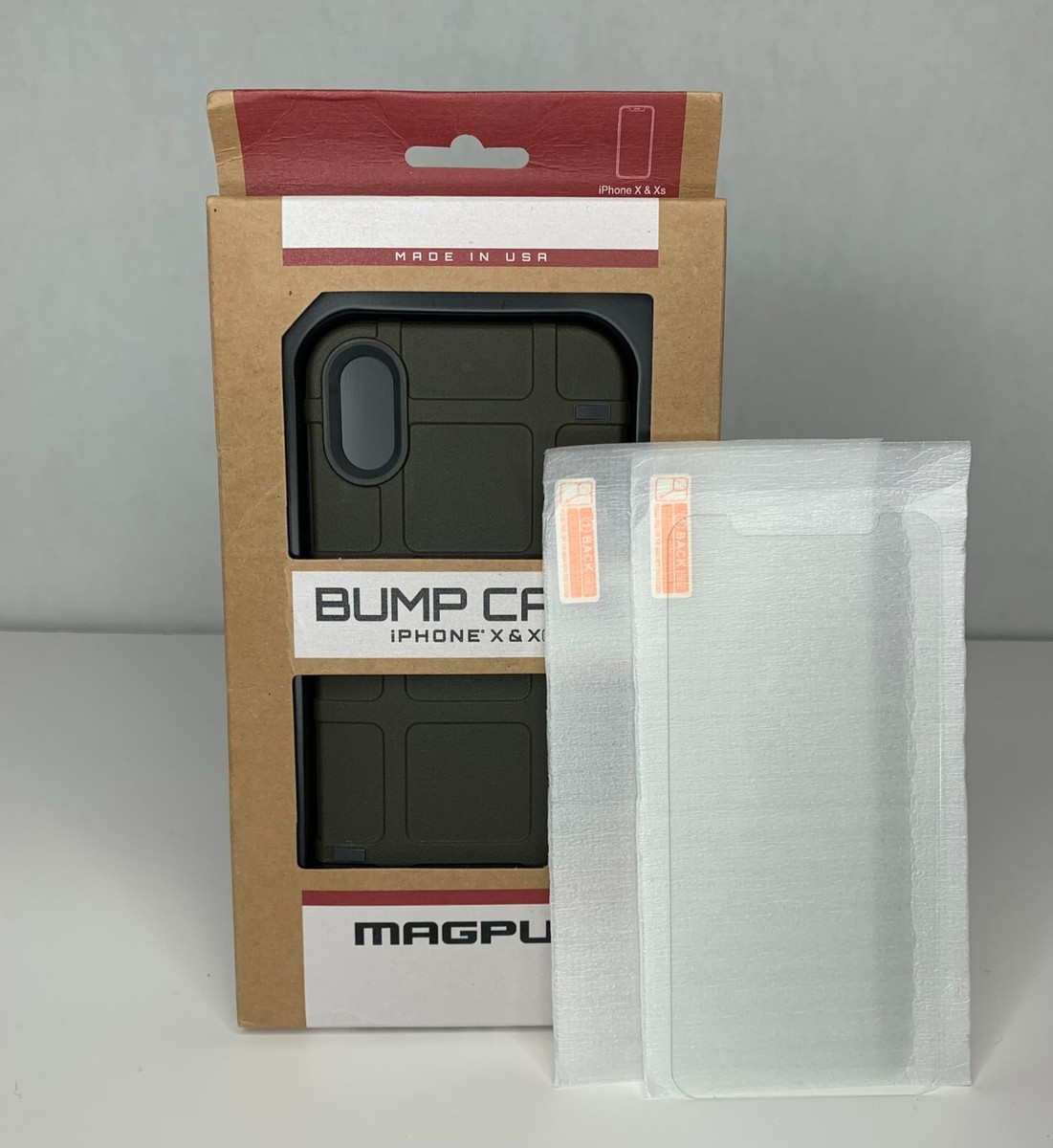 Magpul Bump Case for iPhone X/Xs OD Green Screen Protectors