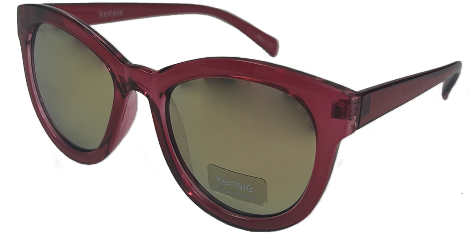 Женские солнцезащитные очки Kensie Karlee с округлыми линзами Crystal Berry Cat Eye - KRLEBE00 2090₽