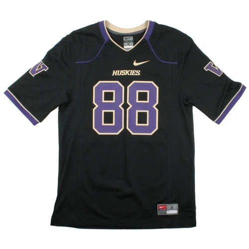 WASHINGTON HUSKIES Jersey Adult Large Purple Black #1 NIKE