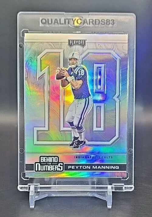 PEYTON MANNING 彩虹反光卡插入卡带盒 NFL 印第安纳波利斯彩色 — 第 4/4 张图片