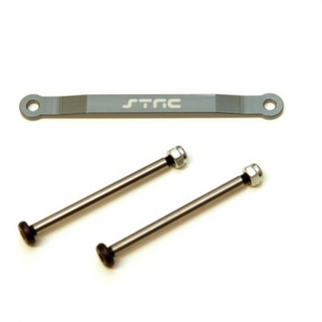 STRC Alum Front Hinge-Pin Brace Kit : Stampede/Ruster/Bandit/Slash 2wd Gun Metal