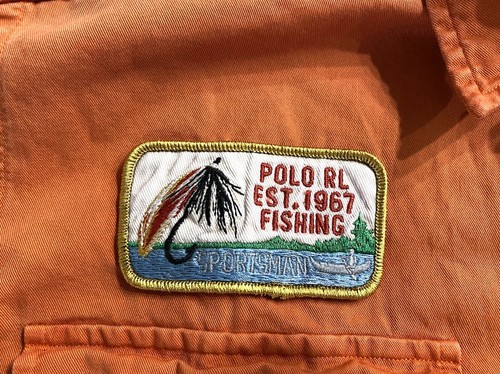CAMISA POLO RALPH LAUREN COUNTRY DEPORTISTA ABOTONADA MAINE GUIDE NARANJA talla L - Imagen 7 de 12