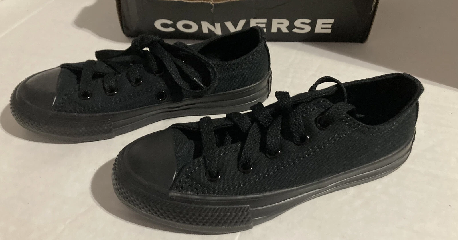 Scarpe basse Converse All Star ragazzo 11 bambini piccoli 314786F nere j323
