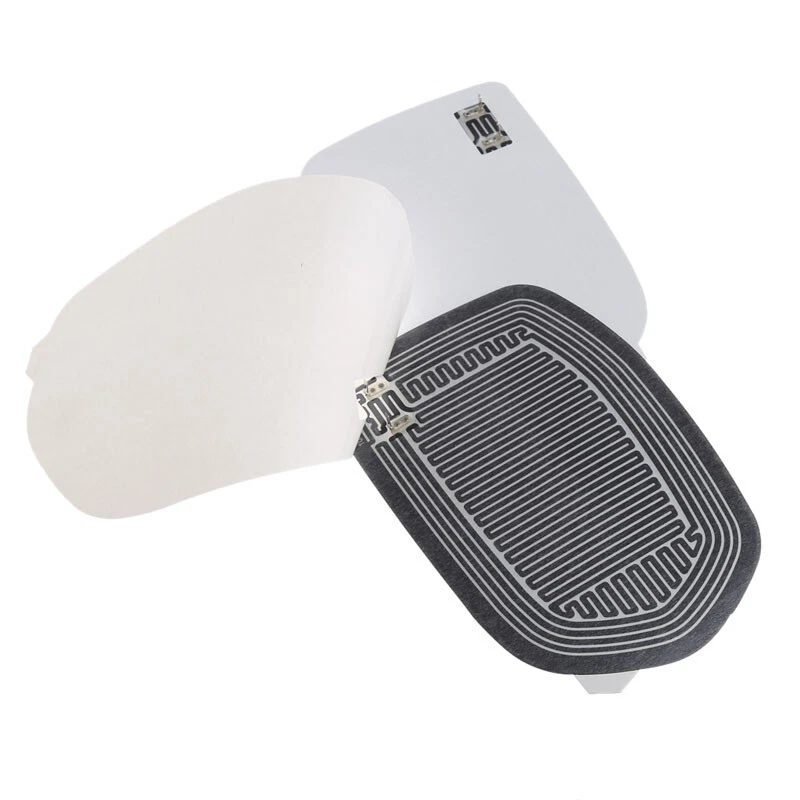Mirror Glass Heated Pad Defoggers Car Left Right Side Mirrors Quick Warmer Mat - Image 2 of 4
