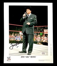 WWE JIM ROSS P-910 SIGNED 8X10 ORIGINAL PROMO PHOTO WITH PSA COA FROM 2004 RARE
