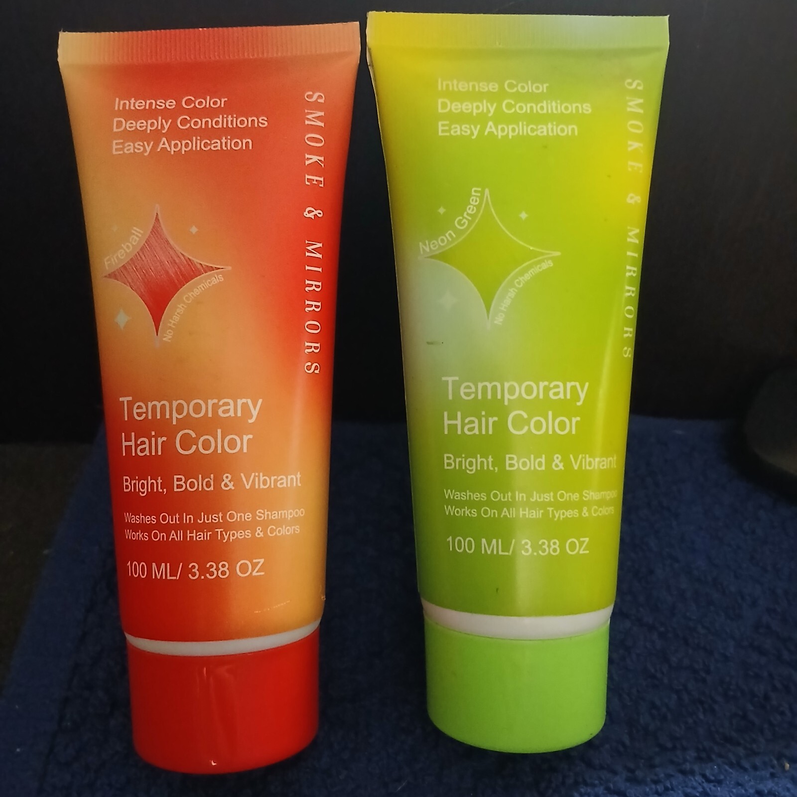 Neon Green & Fireball 3.38 Oz Each