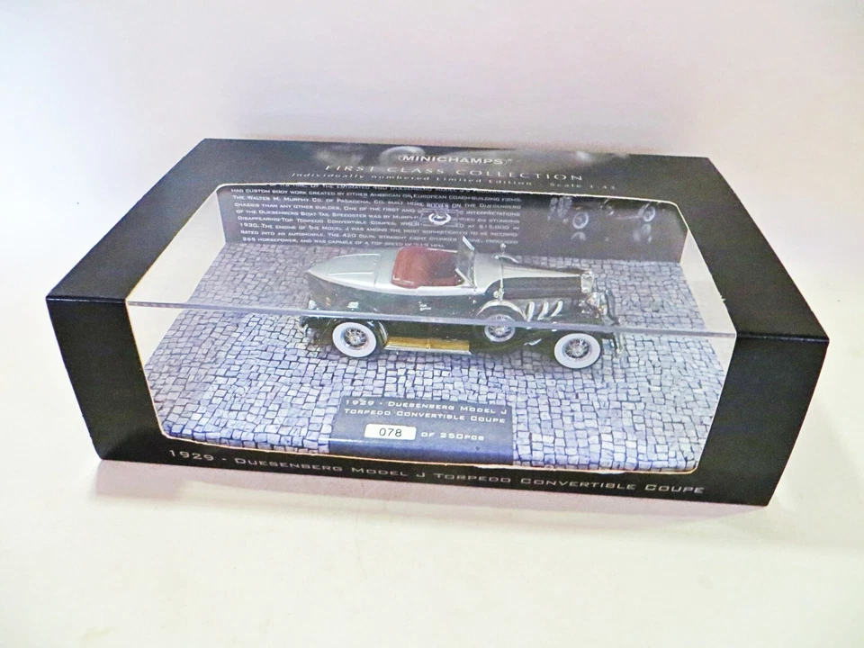 MINICHAMPS 'DUESENBERG MODEL J TORPEDO CONVERTIBLE COUPE' 1:43 Ltd. MIB/BOXED - Image 3 of 4
