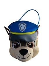 Paw Patrol Chase Bucket Plush Easter Halloween Basket 12 In Tall X 12 In Dia