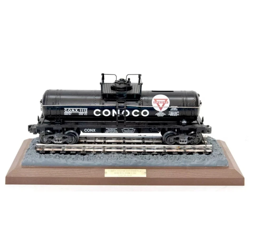 1934 Conoco Riveted Tank Car Replica Coin Bank With Box & Stand NEW 1994 Lim. Ed — 第 2/4 张图片
