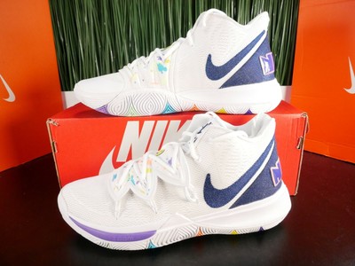 kyrie 5 white blue